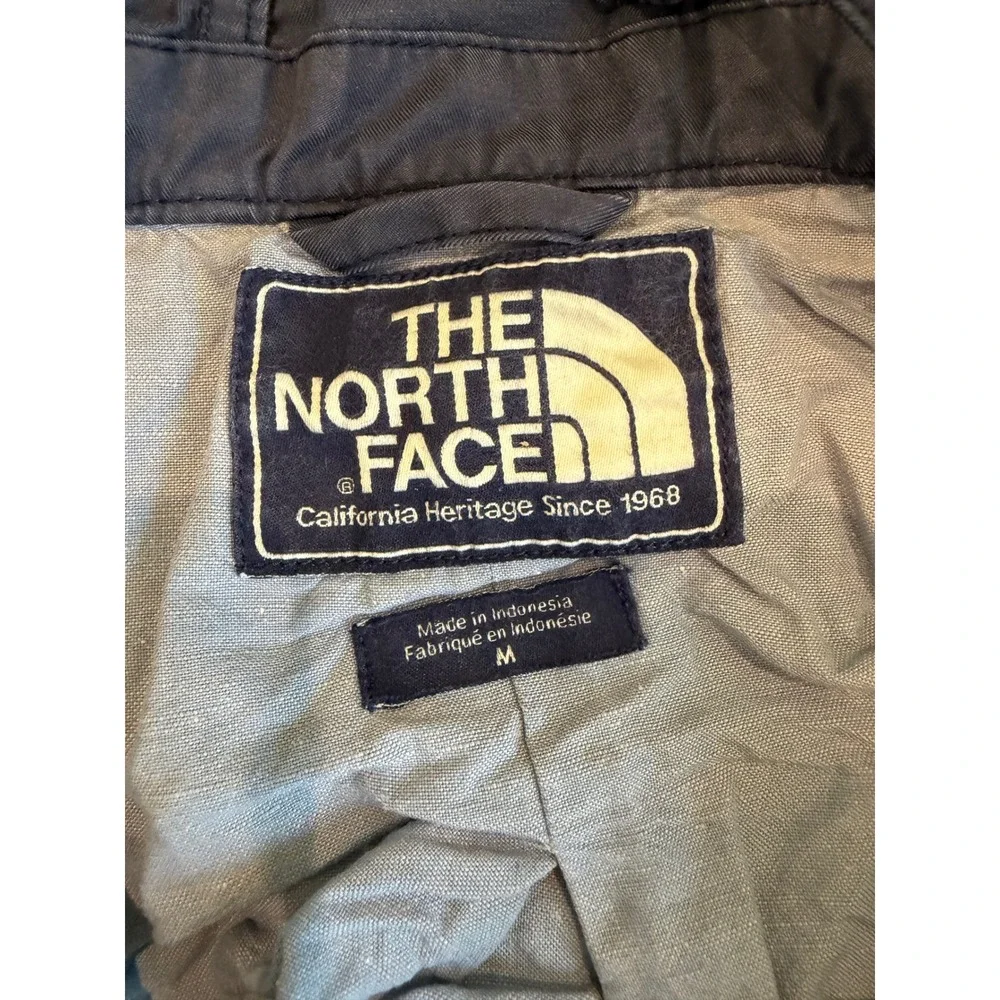 The North Face Mens Navy Blue California Heritage Field Jacket Hooded Size M